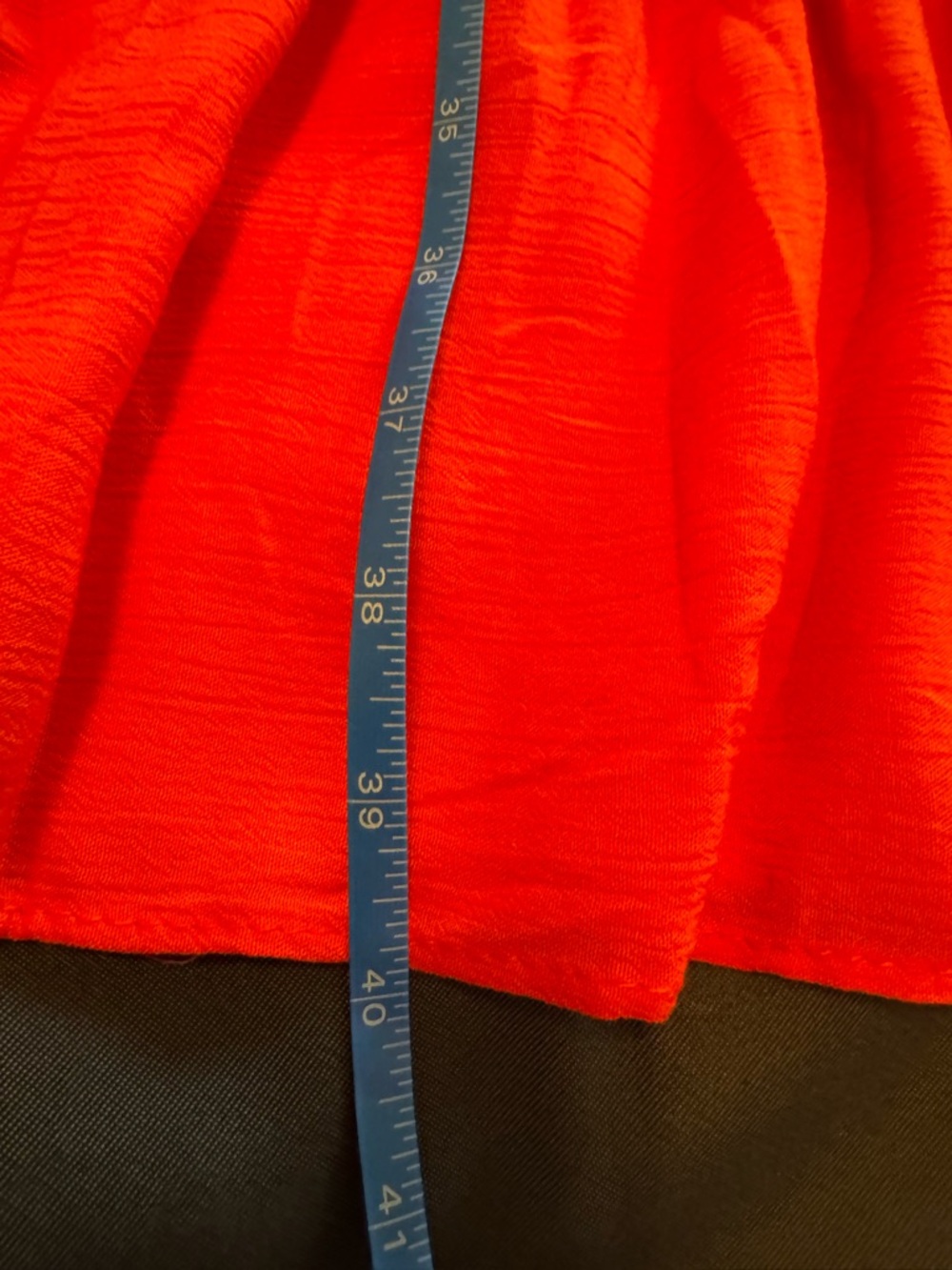 Charlotte Russe coral, reddish-orange Ruffle V-Neck Maxi Dress size M - Picture 11 of 14